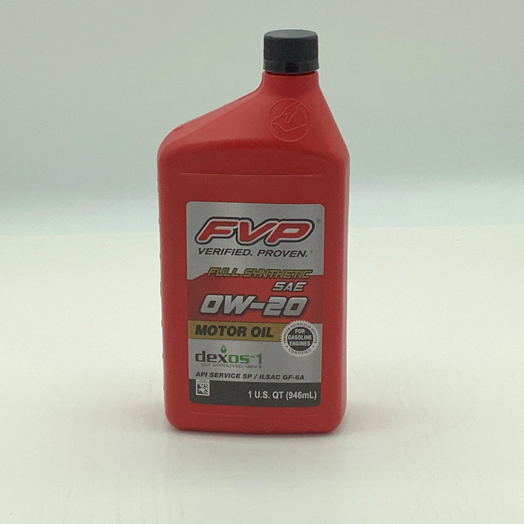 (6 pack) FVP Full Synthetic SAE 0W-20 Motor Oil, 6 Quarts, Advanced Protection
