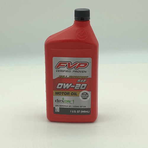 (6 pack) FVP Full Synthetic SAE 0W-20 Motor Oil, 6 Quarts, Advanced Protection