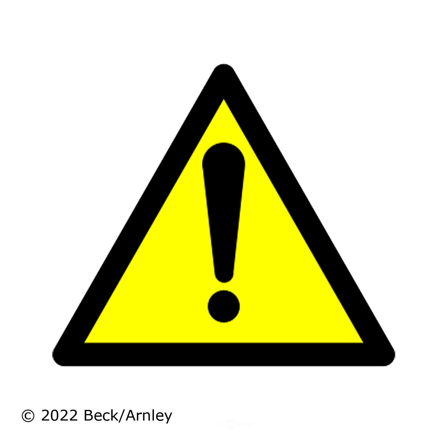 Rr Disc Brake Rotor  Beck/Arnley  083-3622