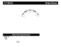 Rr Premium Brake Shoes  Centric Parts  111.06310