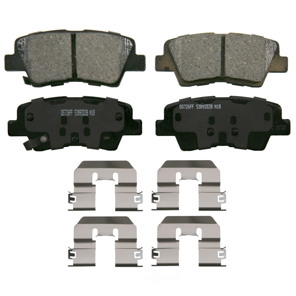 Rr Ceramic Brake Pads  Wagner  ZD1812