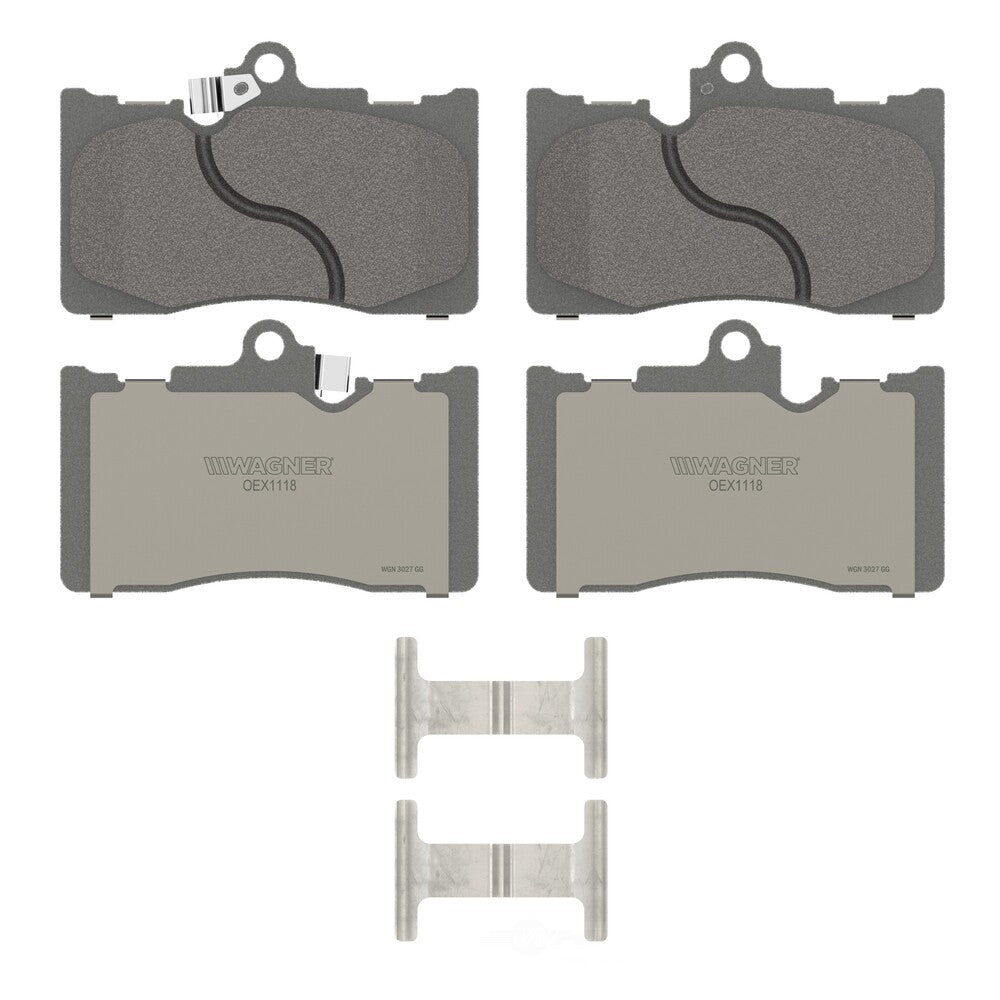 Frt Premium Ceramic Brake Pads  Wagner  OEX1118