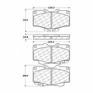 Frt Severe Duty Semi-Met Prem Brake Pads  Centric Parts  106.04100