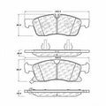 Frt Severe Duty Semi-Met Prem Brake Pads  Centric Parts  106.14550
