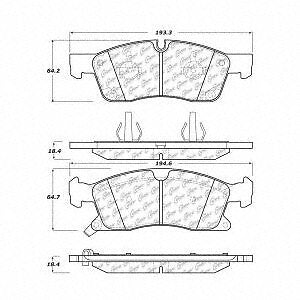Frt Severe Duty Semi-Met Prem Brake Pads  Centric Parts  106.14550
