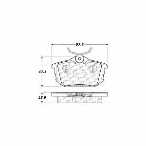 Rr Ceramic Brake Pads  Centric Parts  103.08380