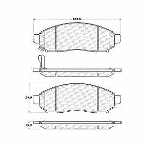Frt Severe Duty Semi-Met Prem Brake Pads  Centric Parts  106.10940