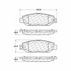 Rr Ceramic Brake Pads  Centric Parts  103.06130