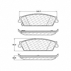 Rr Severe Duty Semi-Met Prem Brake Pad  Centric Parts  106.11940