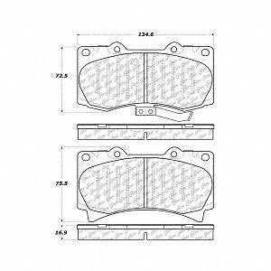 Frt Ceramic Brake Pads  Centric Parts  103.11190
