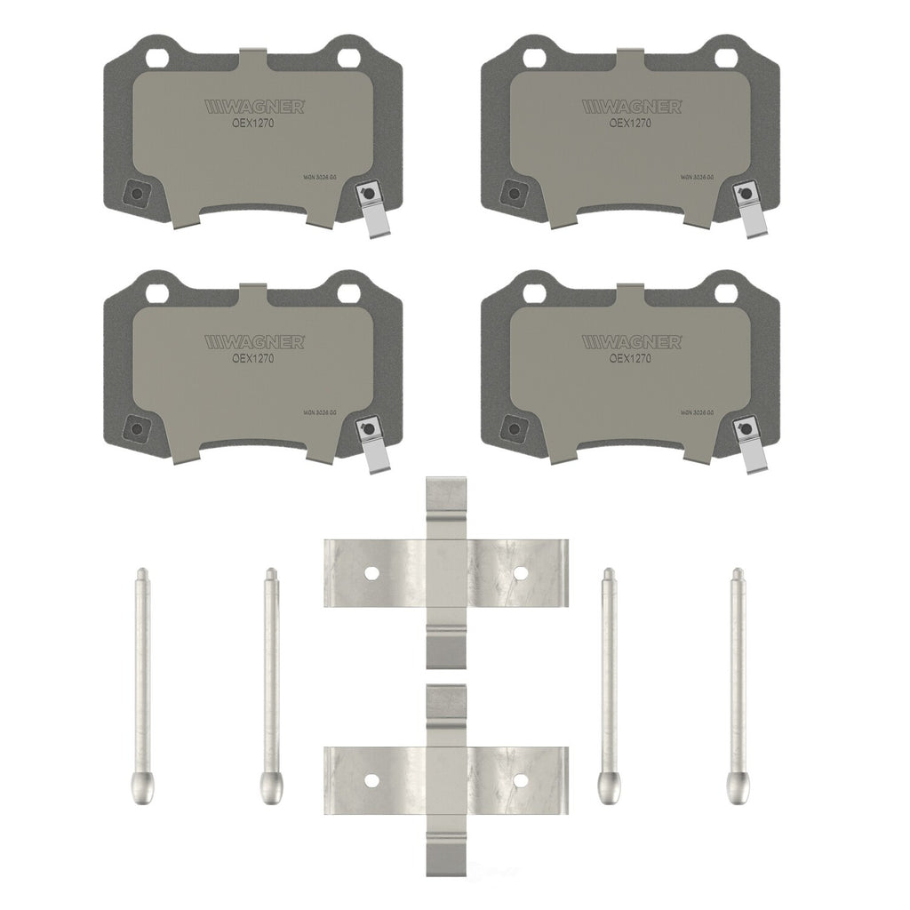 Rr Premium Ceramic Brake Pads  Wagner  OEX1270