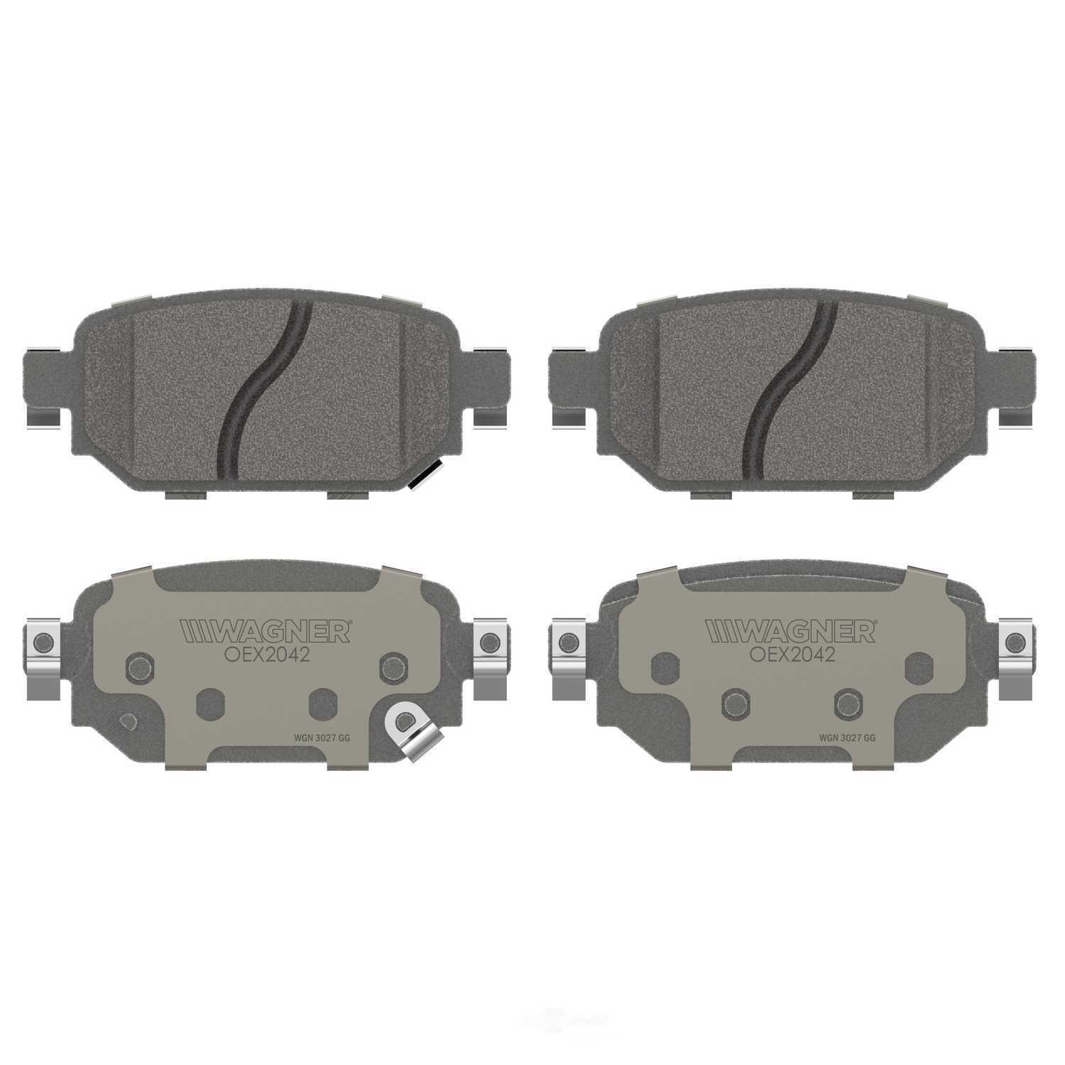 Rr Premium Ceramic Brake Pads  Wagner  OEX2042