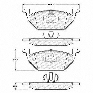 Rr Severe Duty Semi-Met Prem Brake Pad  Centric Parts  106.10550