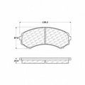 Frt Severe Duty Semi-Met Prem Brake Pads  Centric Parts  106.08670