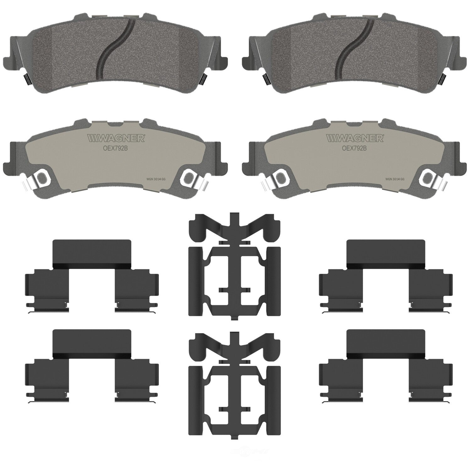 Rr Premium Ceramic Brake Pads  Wagner  OEX792B