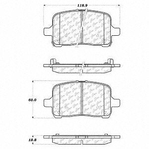 Frt Severe Duty Semi-Met Prem Brake Pads  Centric Parts  106.10280