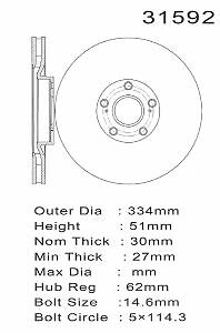 PROMAX Premium Geo-Coated Brake Rotor 20-31592