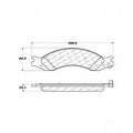 Brake Pad Set  Centric Parts  106.10100