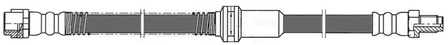 Frt Brake Hose  Centric Parts  150.35035