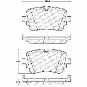 Rr Super Prem Ceramic Brake Pads  Centric Parts  105.18950