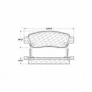 Rr Severe Duty Semi-Met Prem Brake Pad  Centric Parts  106.08830