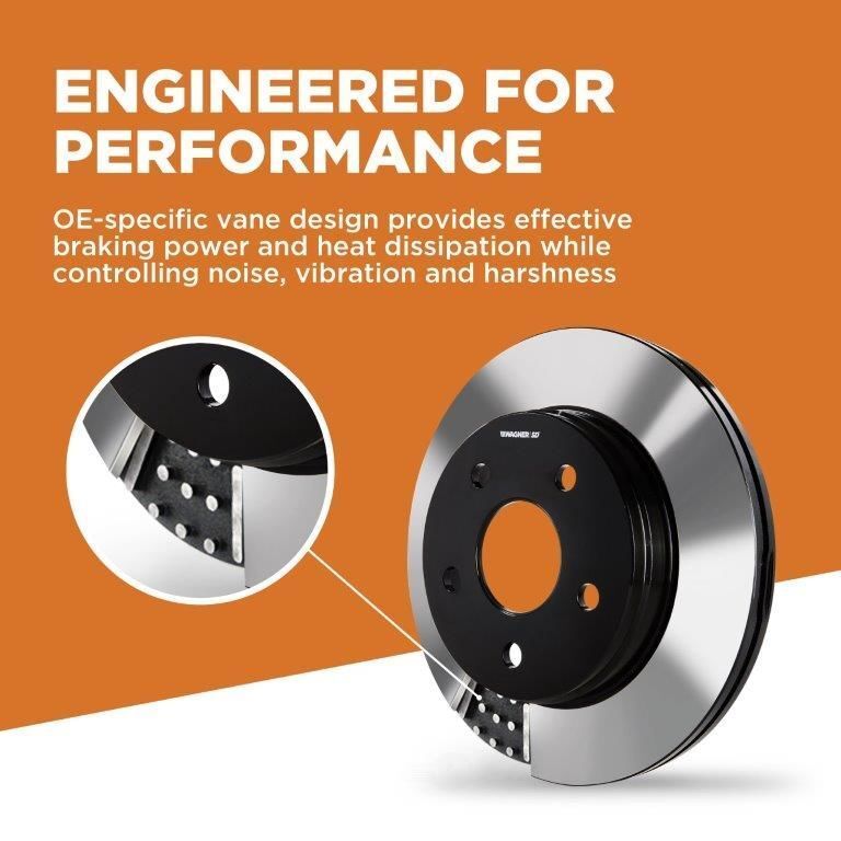 Front Severe Duty Brake Rotor  Wagner  DSX180661E