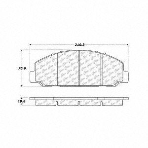 Frt Severe Duty Semi-Met Prem Brake Pads  Centric Parts  106.08270
