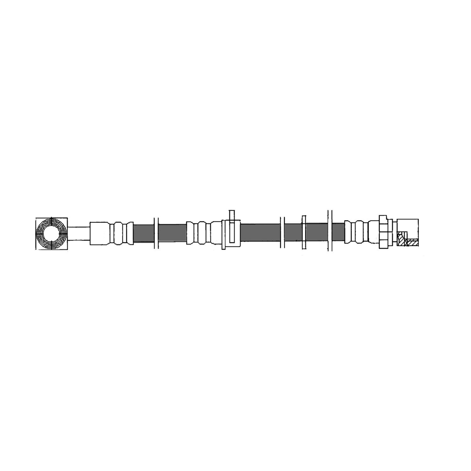 Frt Brake Hose  Centric Parts  150.36007