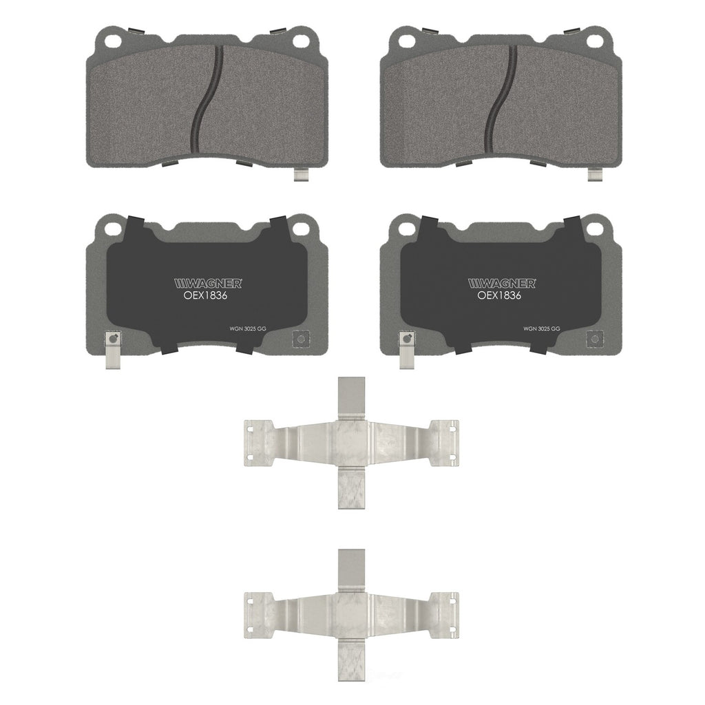 Frt Premium Ceramic Brake Pads  Wagner  OEX1836