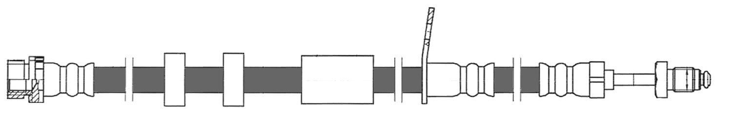 Frt Brake Hose  Centric Parts  150.65231