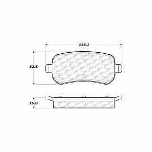Rr Severe Duty Semi-Met Prem Brake Pad  Centric Parts  106.10210