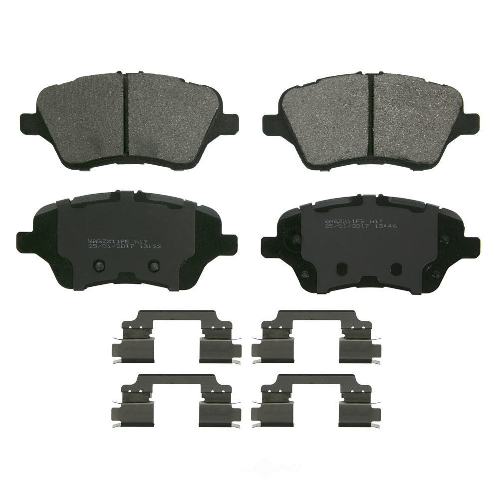 Frt Semi-Met Brake Pads  Wagner  ZX1730