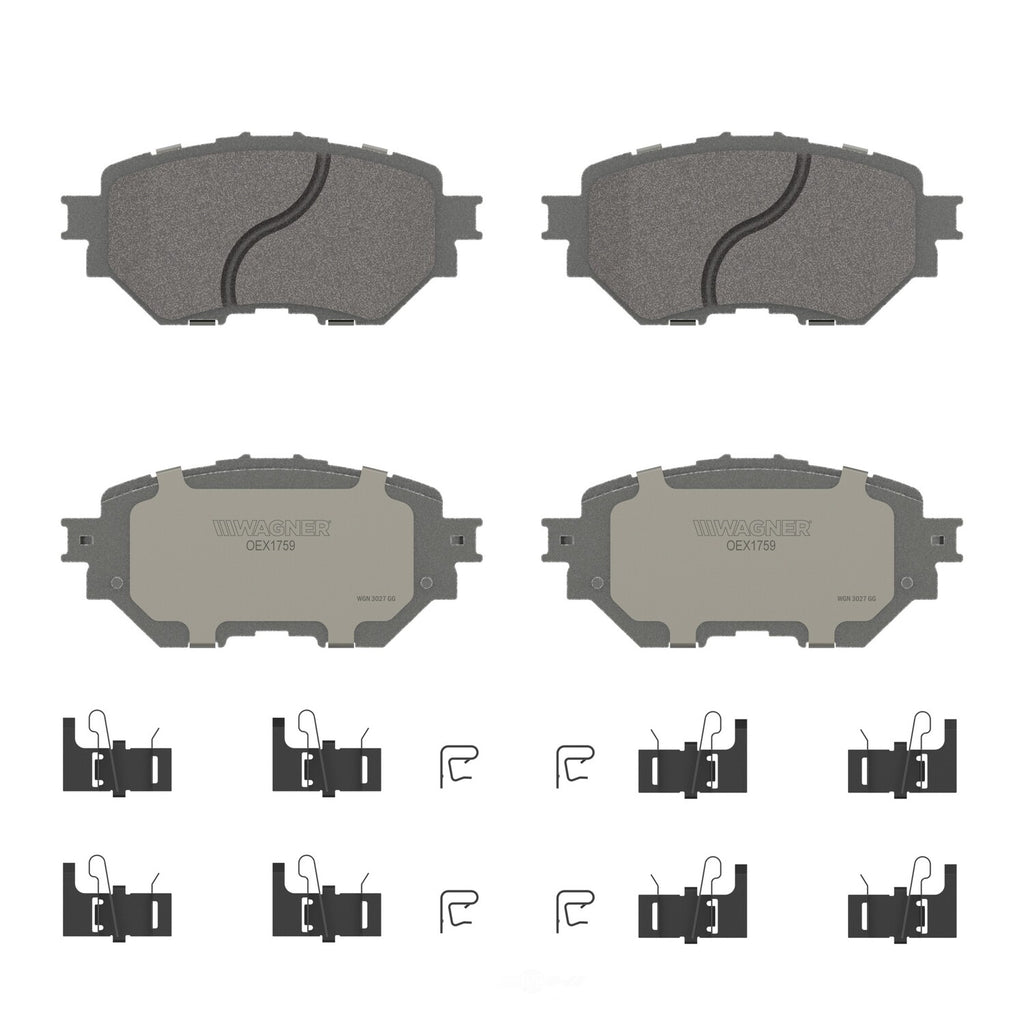 Frt Premium Ceramic Brake Pads  Wagner  OEX1759