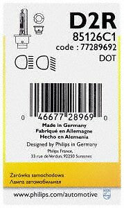 Headlight  Philips  D2R