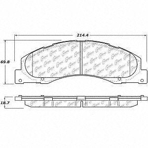 Frt Hi-Perf Brake Pads  Centric Parts  306.13280