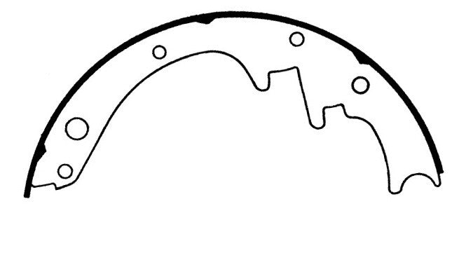 Frt Premium Brake Shoes  Centric Parts  111.01540