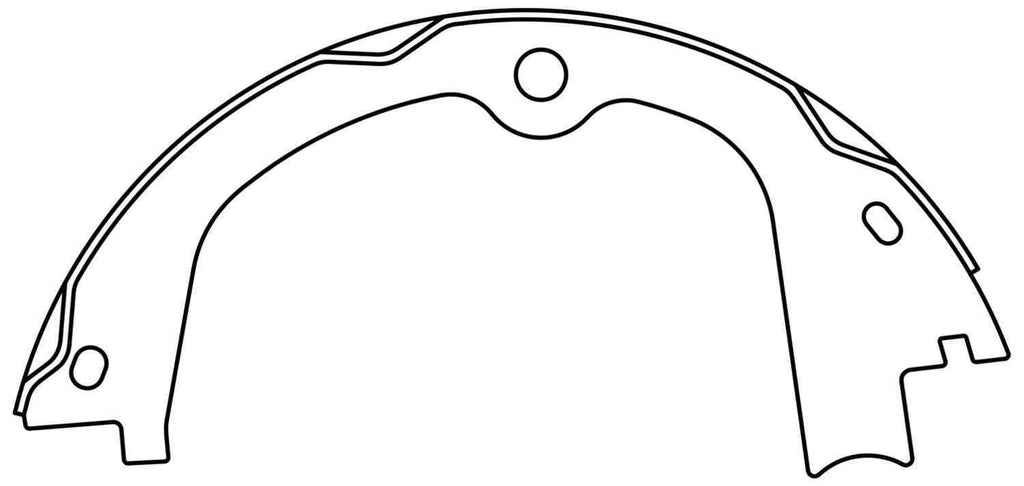 Rr Parking Brake Shoes  Centric Parts  111.10580