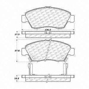 Frt Ceramic Brake Pads  Centric Parts  103.06210