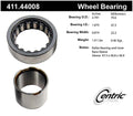 Rr Axle Bearing  Centric Parts  411.44008