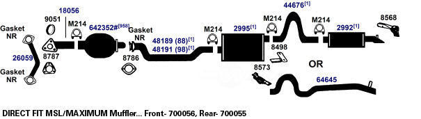 A-P Muffler Assembly 7551