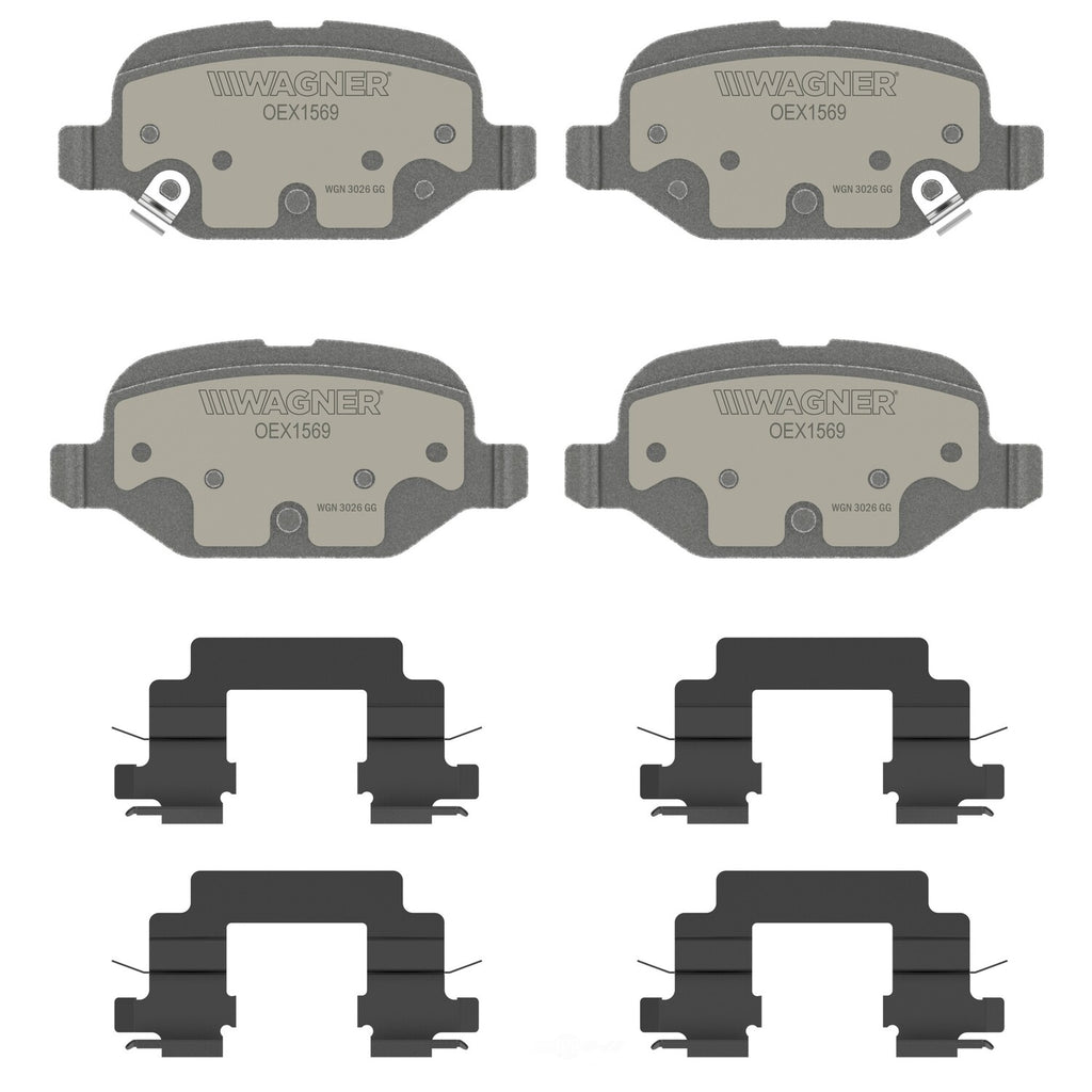 Rr Premium Ceramic Brake Pads  Wagner  OEX1569