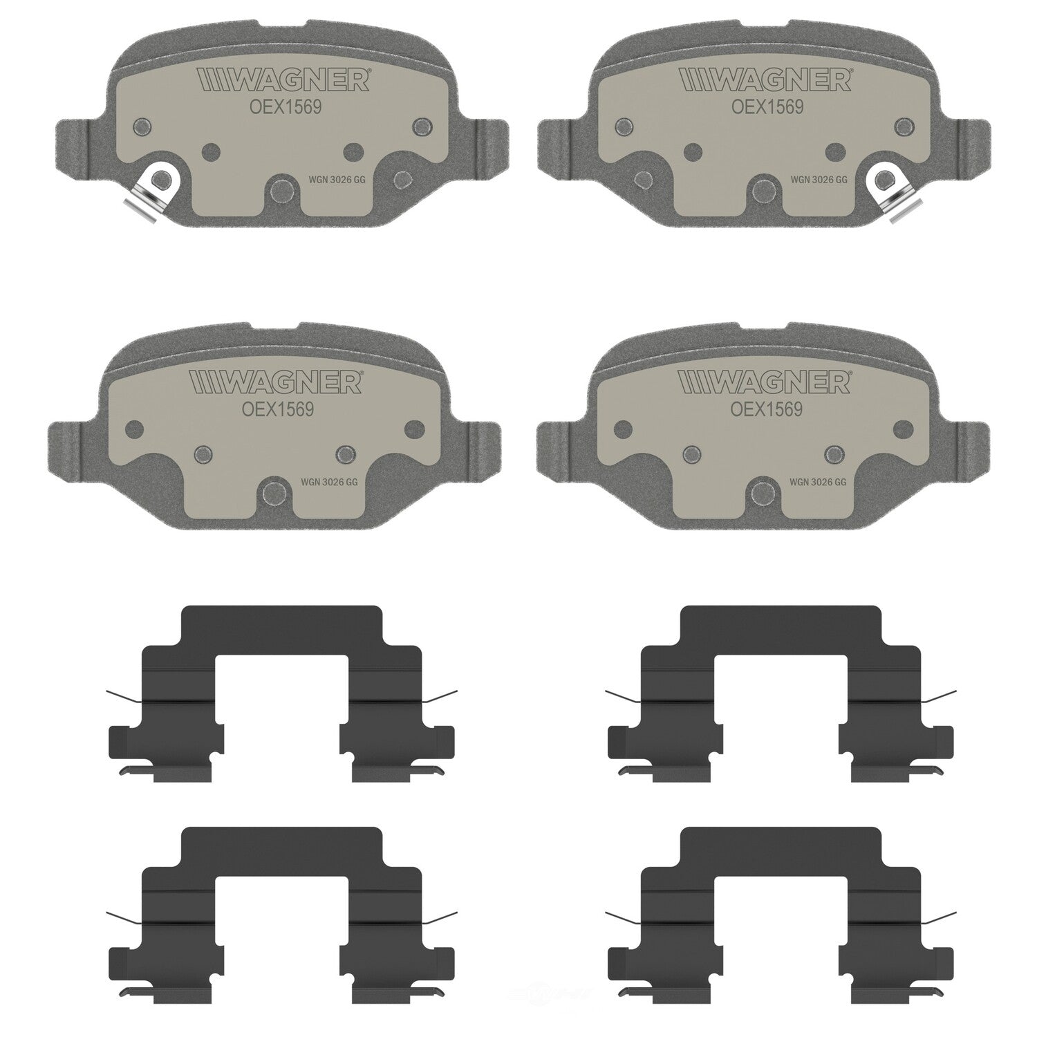Rr Premium Ceramic Brake Pads  Wagner  OEX1569