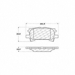 Rr Severe Duty Semi-Met Prem Brake Pad  Centric Parts  106.09960