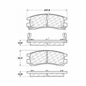 Rr Ceramic Brake Pads  Centric Parts  103.07140