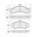 Frt Severe Duty Semi-Met Prem Brake Pads  Centric Parts  106.03750