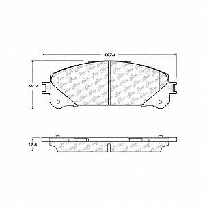 Frt Severe Duty Semi-Met Prem Brake Pads  Centric Parts  106.13240