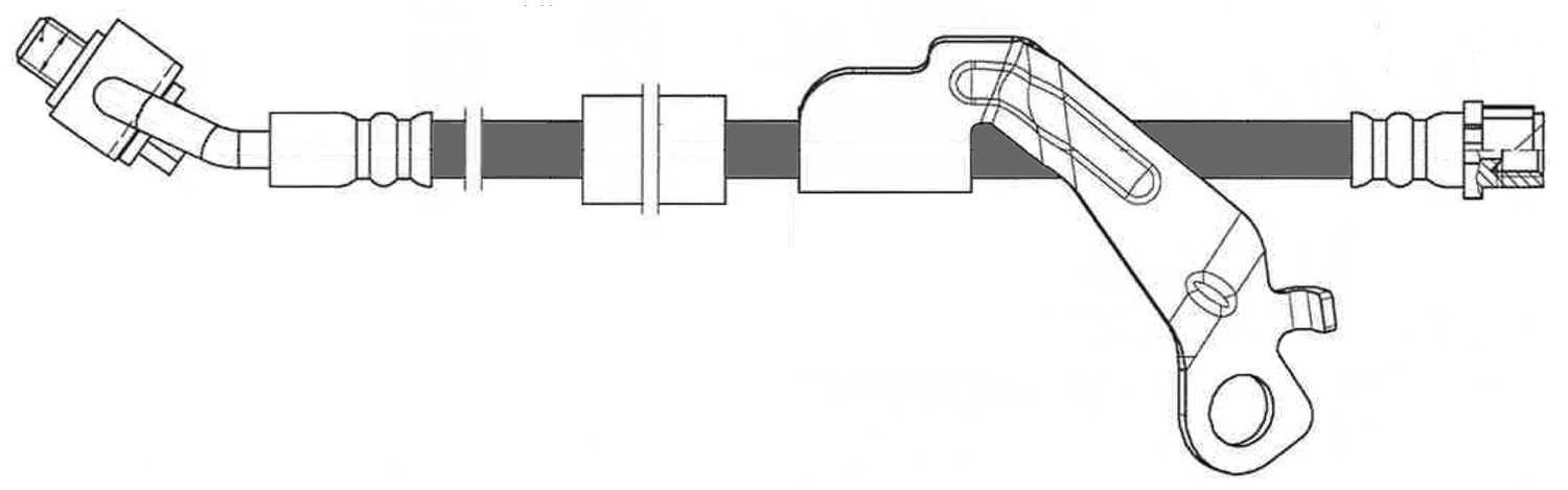 Frt Brake Hose  Centric Parts  150.62176