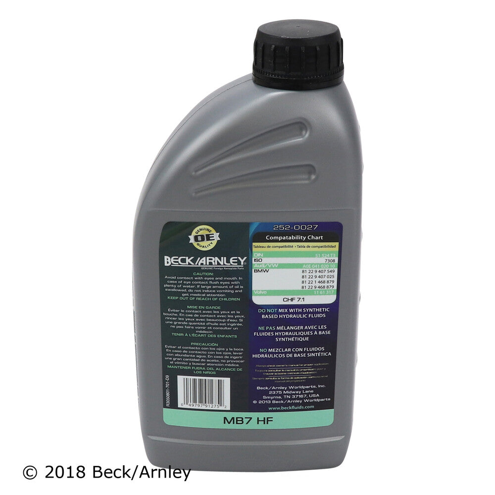 Pwr Strg Hydraulic System Fluid  Beck/Arnley  252-0027