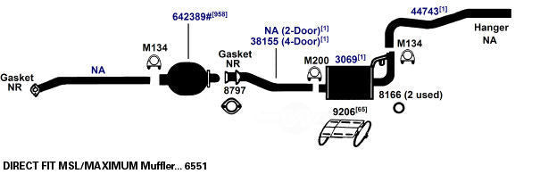 Exhaust Pipe Flange Gasket  AP Exhaust  9265