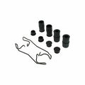 Rr Super Prem Ceramic Brake Pads  Centric Parts  105.17610